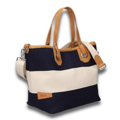 【美品] NKNIT sponge striped hand bag 美品] NKNIT sponge striped hand bag NKNIT ンニット sponge